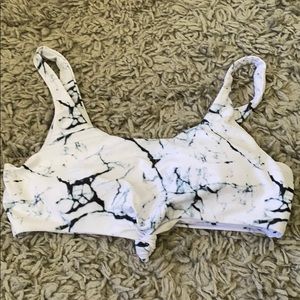 tie dye bikini top with front tie